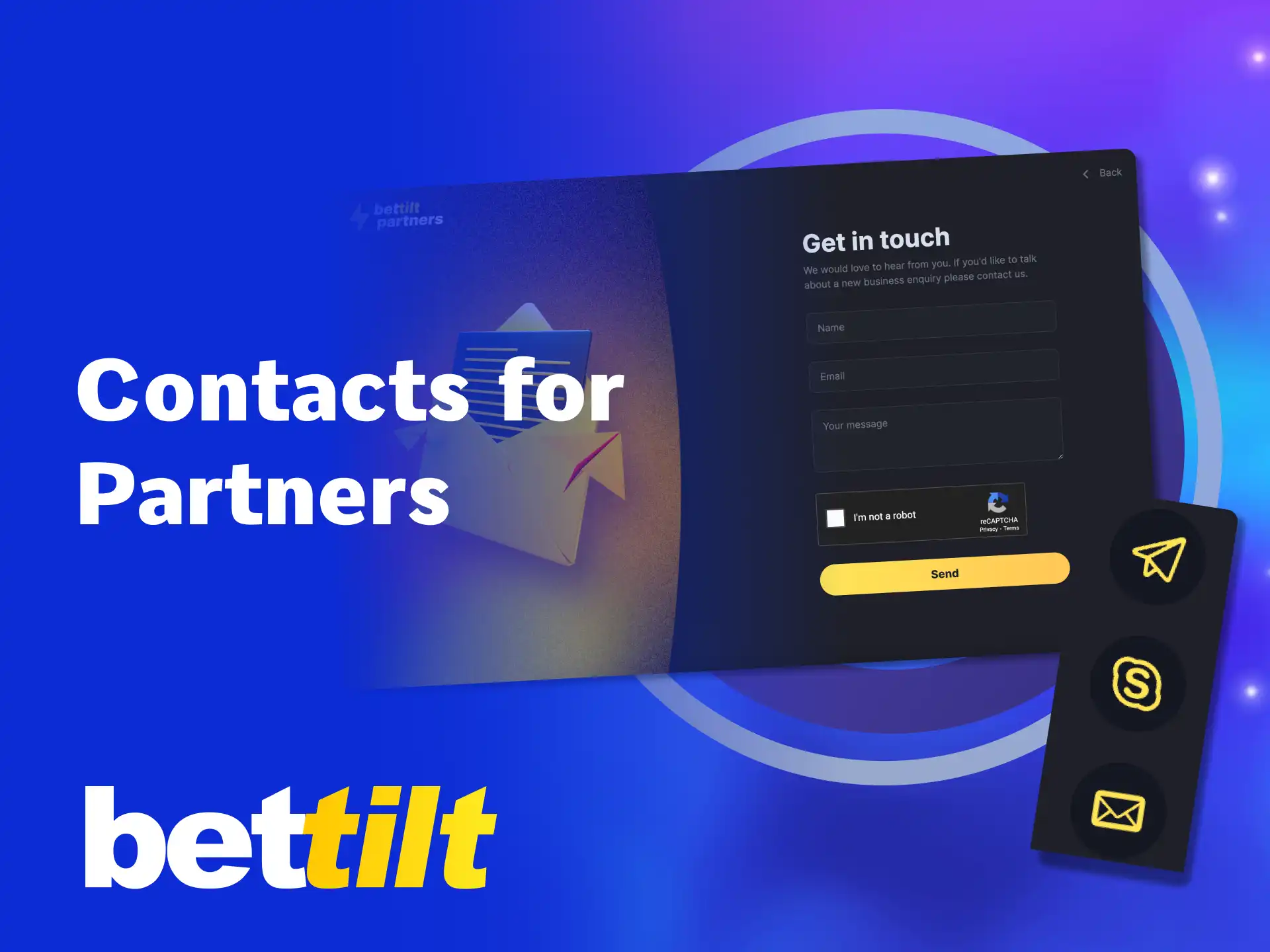 Contact Bettilt affiliate support in India via email, chat, or hotline.