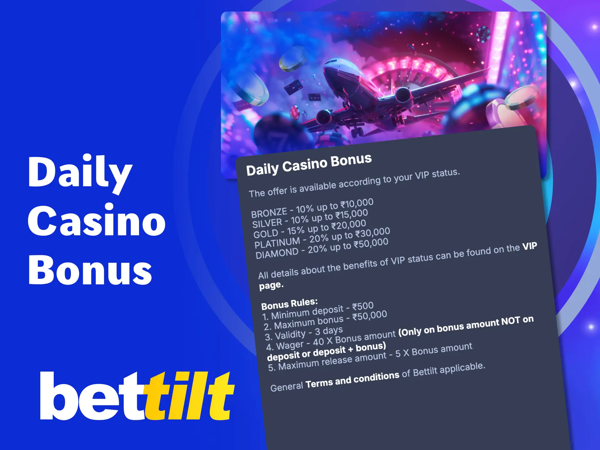 Activate your daily casino bonus on Bettilt and enjoy more spins and games.