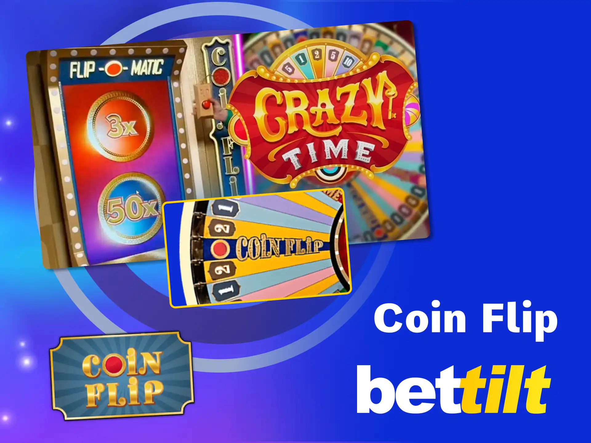 Guess heads or tails in Coin Flip at Bettilt.