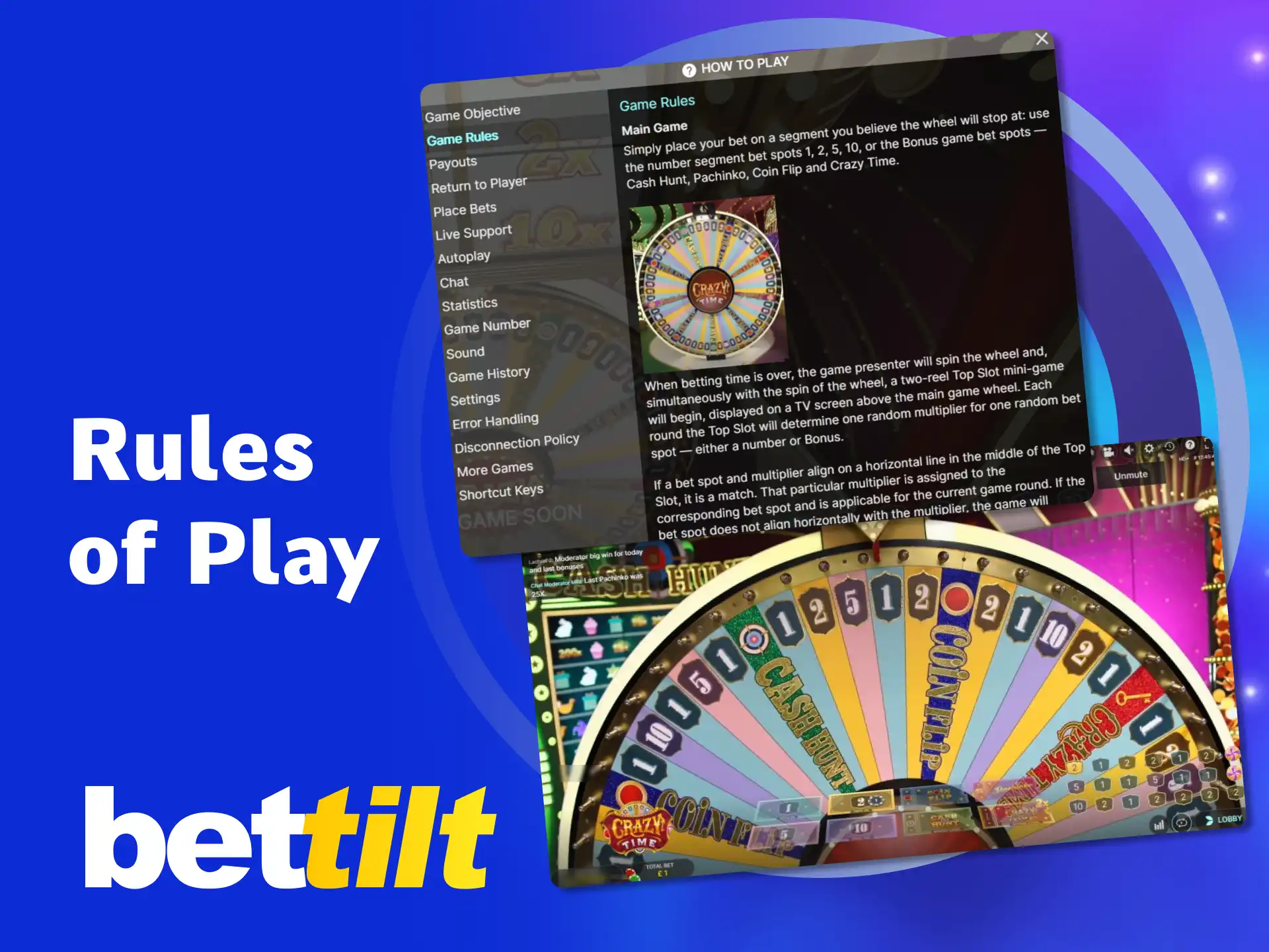 Learn how to play Crazy Time and place your bets at Bettilt.