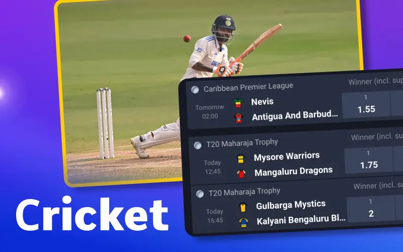 Bet on cricket at Bettilt and enjoy top odds in India.