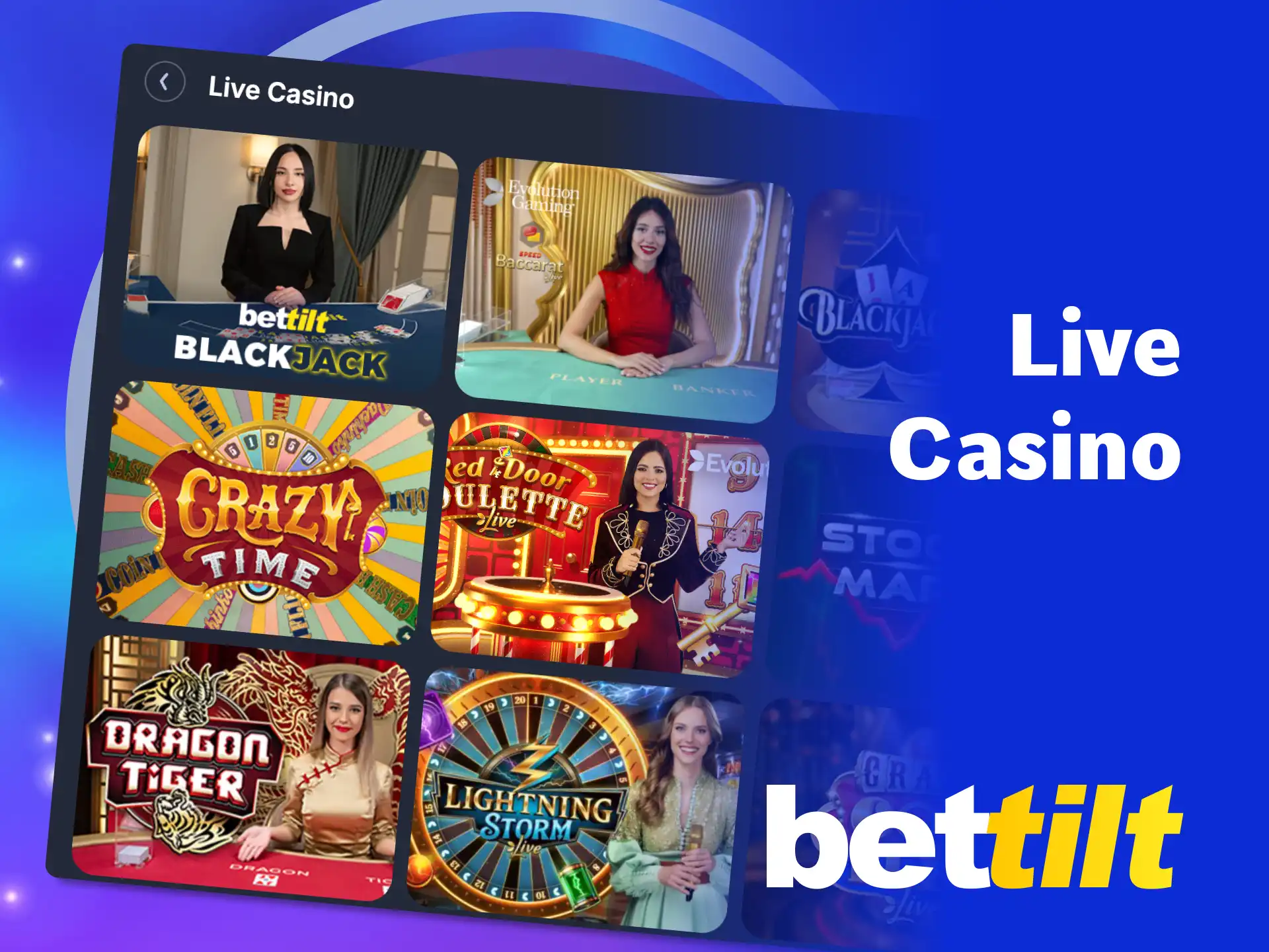 Experience real dealers and live games at Bettilt Live Casino.