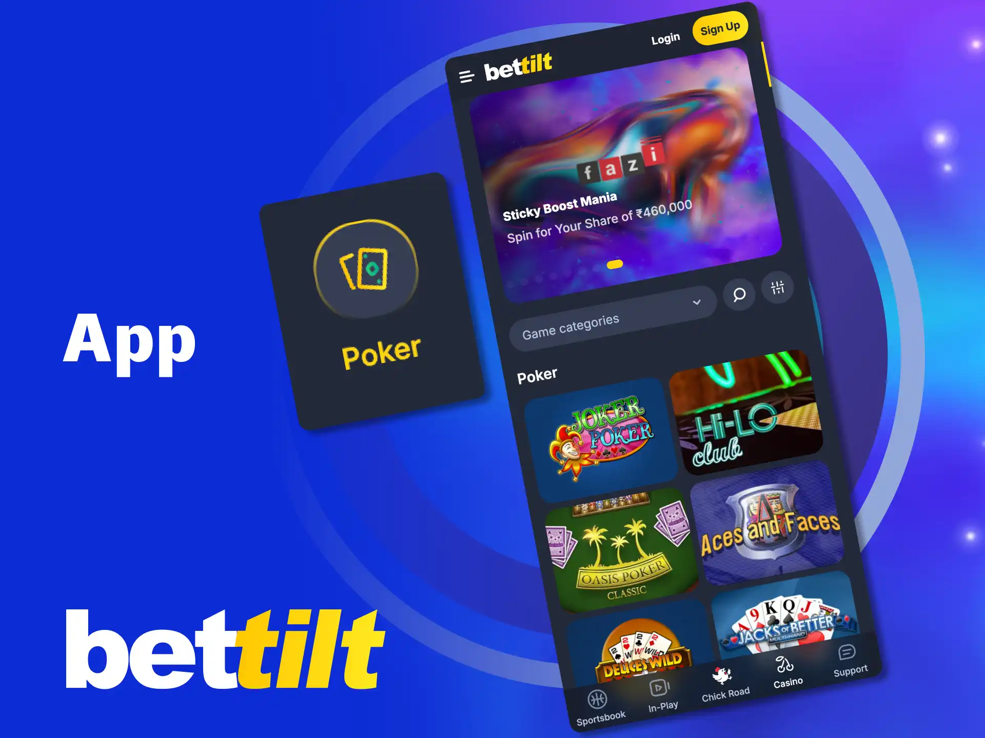 Play poker anywhere with the Bettilt Android app.