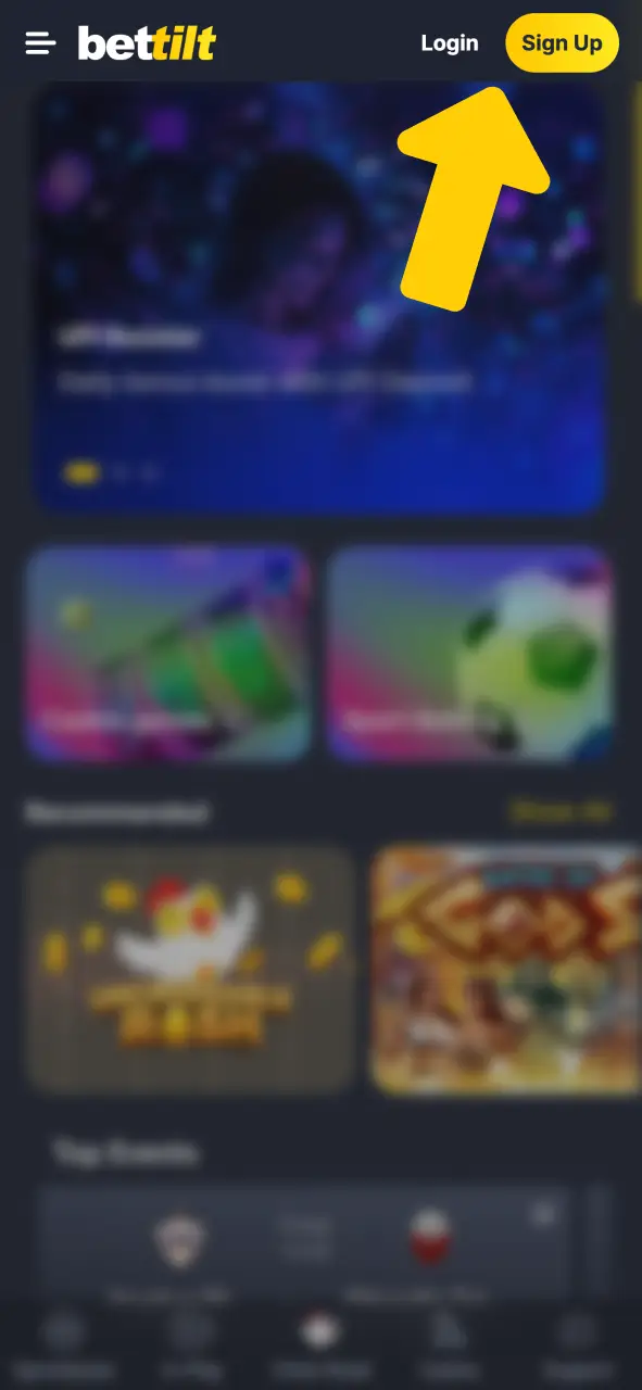 Start creating your Bettilt account in one click.