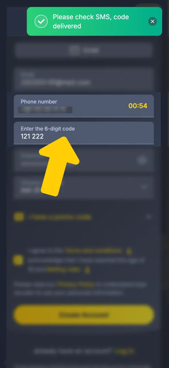 Verify your Bettilt account via email or SMS to start playing.