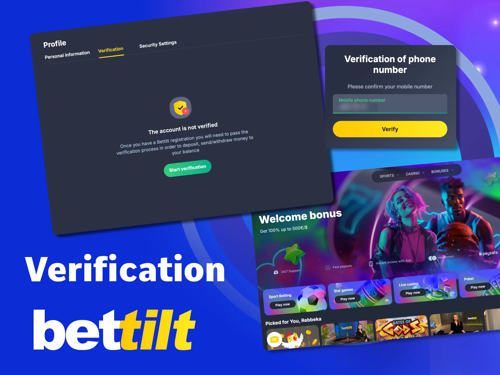 Verify your Bettilt account in India and start winning.