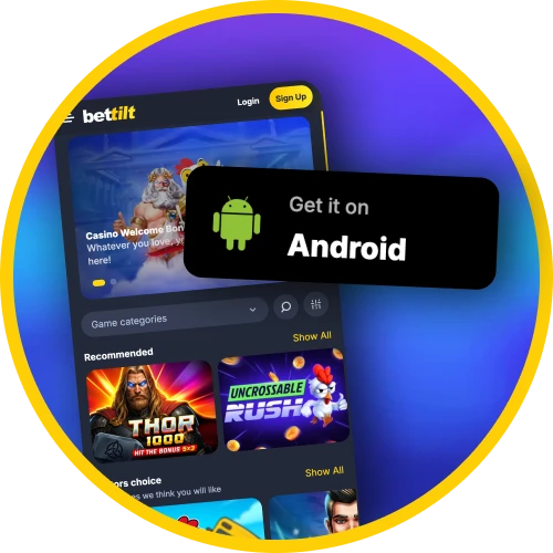 Bettilt developed modern apps for Android devices.